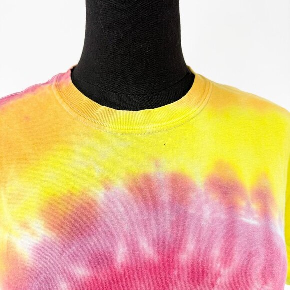 VINTAGE STYLE TIE DYE T SHIRT *FLAWS SHOWN SIZE SMALL / MEDIUM - Picture 4 of 7